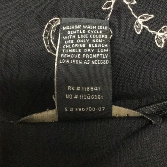 Lane Bryant Women’s Short Sleeve Sweetheart Neck Embroidered Sheer Net Top - Picture 8 of 8